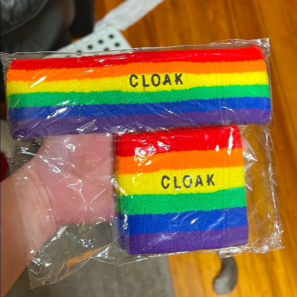 Cloak Brand (Markiplier and Jacksepticeye) Rainbow Sweatbands